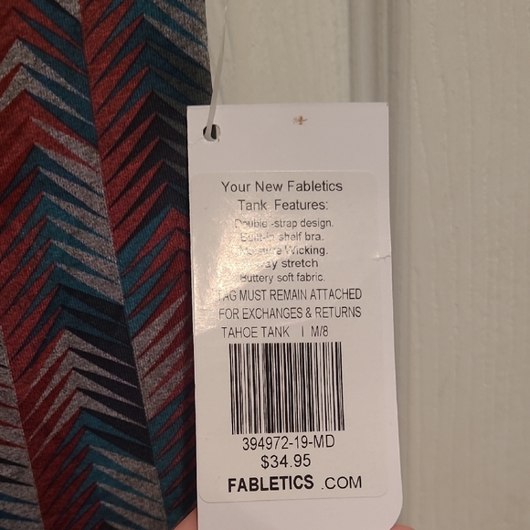Fabletics Multicolor Chevron Tank Top - Picture 2 of 5